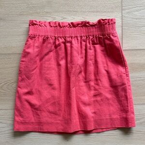 J. Crew Coral Mini Skirt